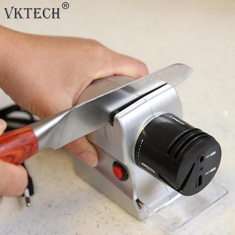 220V 18W Electric Knife Sharpener Motorized Grindstone Sharpening Tool Sharpening Stone Grinder EU Plug Kitchen Supplies ► Photo 1/6