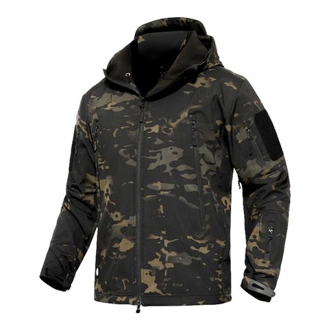 TAD Winter Thermal Fleece Army Camouflage Waterproof Jackets Men Tactical Military Warm Windproof Jackets Multicolor 5XL Coat ► Photo 1/6