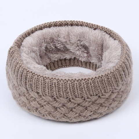 Hot Women Men Fashion Female Winter Warm Scarf Solid Chunky Cable Knit Wool Snood Infinity Neck Warmer Cowl Collar Circle Scarf ► Photo 1/6