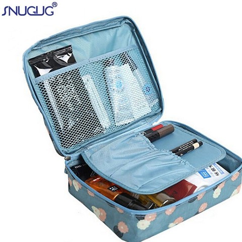 SNUGUG Girl Makeup Bag Women Cosmetic Bag Wash Toiletry Make Up Organizer Storage Travel Kit Bag Multifunction Ladies Bag Case ► Photo 1/6