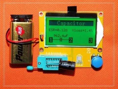 NEW DIY kits LCD Mega328 Transistor Tester Diode Triode Capacitance ESR Meter NPN L/C/R ► Photo 1/6