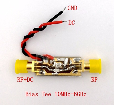 10MHz-6000MHz 6GHz Broadband RF Bias Feeder RF Blocker Isolator Bias Tee FOR wave RTL SDR LNA HAM radio Amplifier antenna ► Photo 1/1