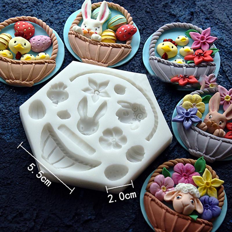 Easter Silicone Eggs Chocolate Cake Soap Mold Baking Ice Tray Mould UK