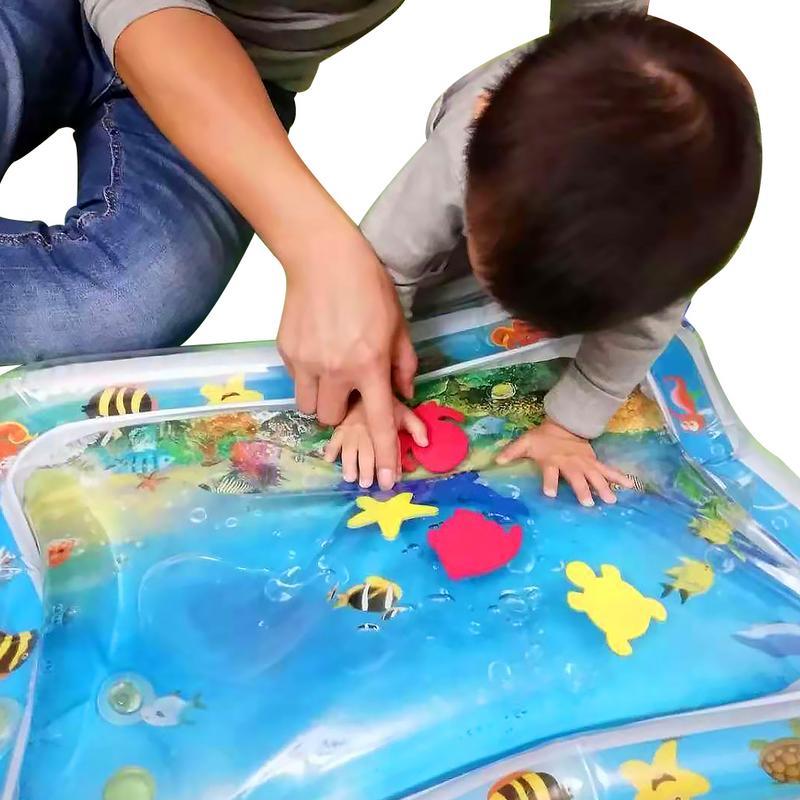 Inflatable Baby Playmat Water Mat Infants Fun Activity Play Center Kids Pad 