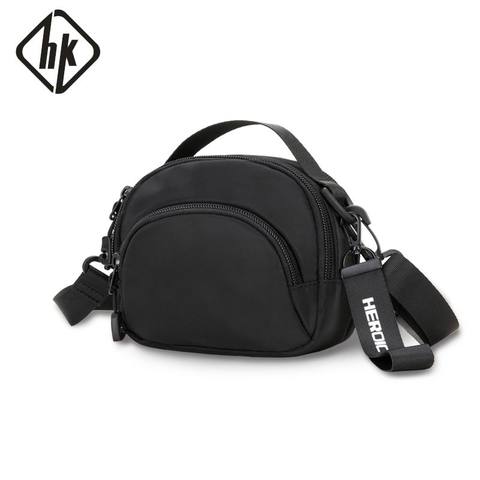 Hk 2022 Shoulder Bag Small Messenger Bags Men Travel Crossbody Bag Handbags New Fashion Male Phone Money Belt Wallet Purse ► Photo 1/6
