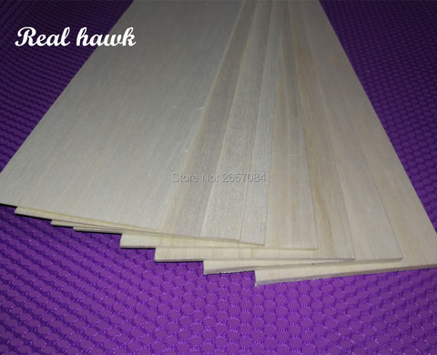10pcs 500x100x0.75/1/1.5/2/2.5/3/4/5mm EXCELLENT QUALITY Model Balsa wood sheets for DIY airplane boat model material ► Photo 1/5