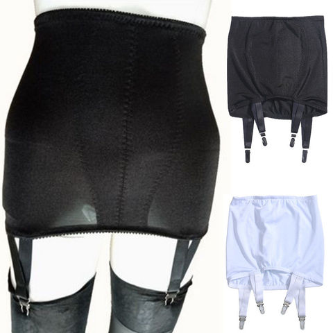 Sexy Women Lace Garter Belt High Waist Suspender Black White Size UK 10 to 18 SEXY  Garter Belt ► Photo 1/6