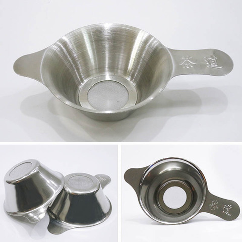 1Pcs Reusable Stainless Steel Tea Filter Fine Mesh Tea Infuser Leaf Funnel Tea Strainer Accessories ► Photo 1/6