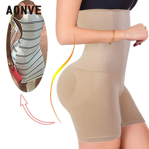 Aonve Belly Slimming Shaper High Waist Shapewear Modeling Strap Panties Women Butt Lifter Shapers Plus Size Female Underwear ► Photo 1/6