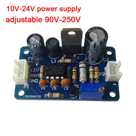 DYKB DC 12V-24V TO 170V 90V-250V DC boost High Voltage Power Supply Module For Nixie Tube Glow clock Tube Magic Eye 3845 ► Photo 1/3