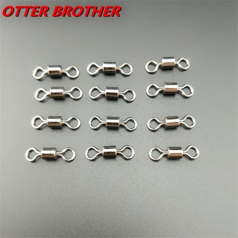 5/20/50PCS Fishing Ball Bearing Rolling Swivel Solid Rings 2#4#6#810#12#14# Shape Stainless Steel Connector Lures Fishing Tackle ► Photo 1/6