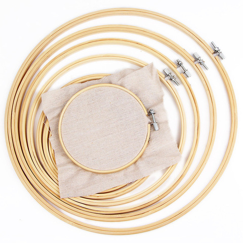 1 pcs 13cm 18cm 23cm 30cm Embroidery Cross-Stitch Wooden Frame Hoop Circle Embroidery Shed DIY hand Craft Sewing Needwork Tool ► Photo 1/5