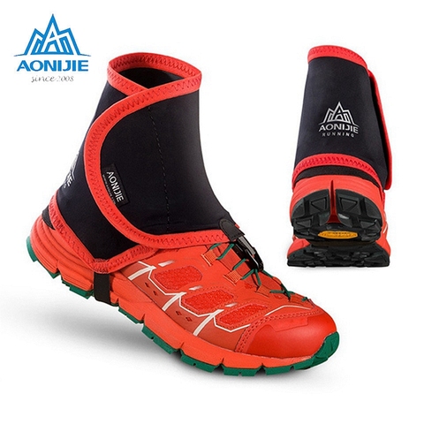 AONIJIE Outdoor Trail Reflective Gaiters Unisex High Protective Sandproof  Shoe Covers For Running Jogging Marathon Hiking E940 ► Photo 1/6