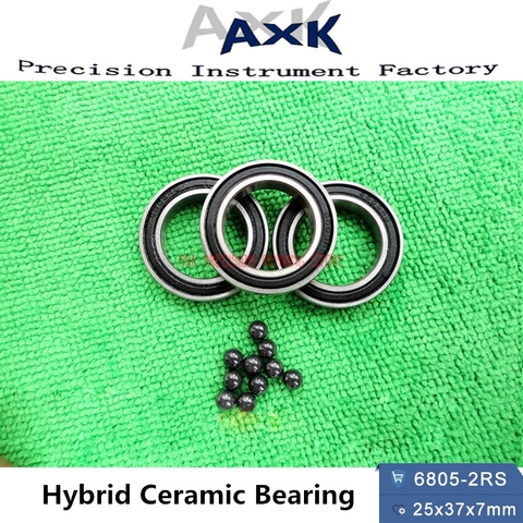 2022 Sale 6805 Hybrid Ceramic Bearing 25x37x7 Mm Abec-1 ( 1 Pc ) Bicycle Bottom Brackets & Spares 6805rs Si3n4 Ball Bearings ► Photo 1/5