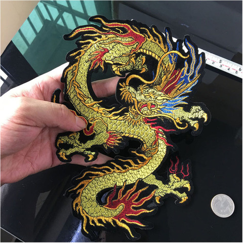 Sewing Embroidery Dragon Applique Chinese Dragon Patches for Clothing Freeshipping Iron On Patches Sticker for Clothing Badges ► Photo 1/5