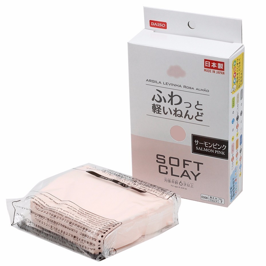 7 Colors New Japan DAISO Clay Toy Ultra-light Paper Soft Clay
