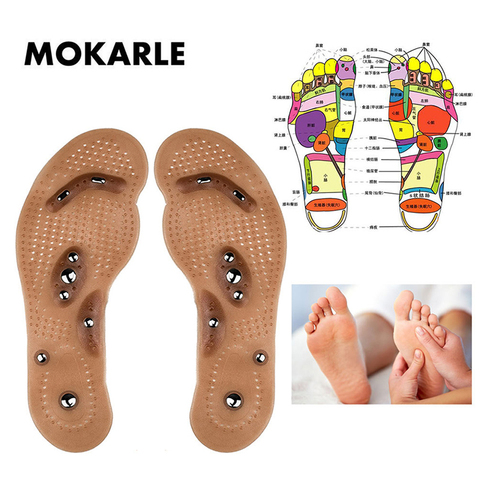 Acupuncture Fat Burning Insoles Magnetic therapy Slimming body Cushion Foot Leg Pain Relieve Relief Breathable foot Massage Pads ► Photo 1/6