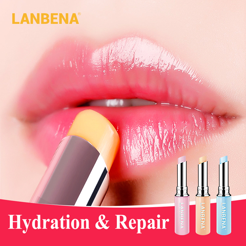 LANBENA Chameleon Lip Balm Hyaluronic Acid Rose Long-lasting Moisturizing Natural Nourishing Smoothing Lip Lines Makeup Lip Care ► Photo 1/6