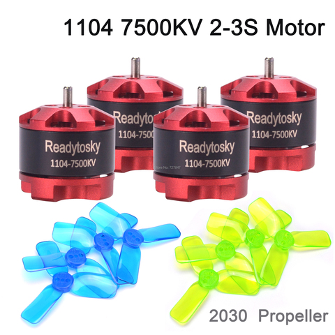 NEW 1104 7500kv 2-3s Mini Brushless Motor 2030 Propeller for RC 80 90 100mm 120mm ELF 88mm 88 Mini Multirotor Drone ► Photo 1/6