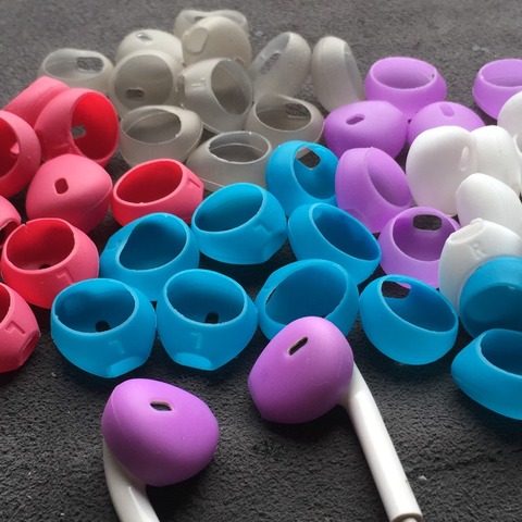 Ear pads for earpods covers iphone6 7 8 plus x xsmax earphone cushion Airpods case ear caps Silicone Earbuds Tips Eartips ► Photo 1/6