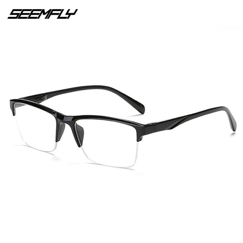 Seemfly Ultralight Square Half Frame Reading Glasses Presbyopic Eyeglasses Men Women +0.25 0.5 0.75 1 1.25 1.5 1.75 2 2.25 2.5 3 ► Photo 1/6