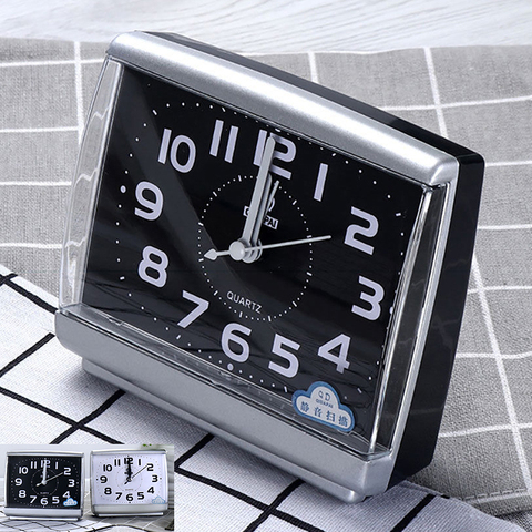 Minimalist Easy To Read Alarm Clock Bedside Desk Travel Home Quartz Cute Portable ► Photo 1/5