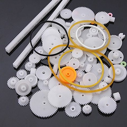 75pcs Type PC Crown Gear Single Double Reduction Worm Wheel Up Small Parts DIY Gear For Robot Smart car spindle gear crown gear ► Photo 1/6