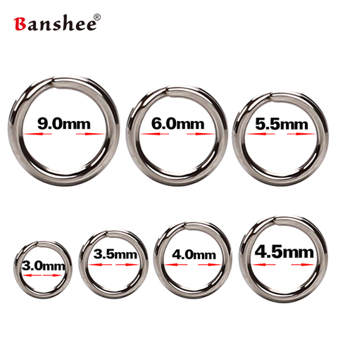 60/100Pcs Fishing Rings Stainless Steel Split Rings High Quality Strengthen Solid Ring Lure Connecting Ring Fishing Accessories ► Photo 1/6