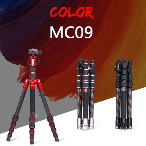 Benro MC09 Tripod Carbon Fiber Portable Tripods For Camera Reflexed Monopod 5 Section Carrying Bag Max Loading 6kg Free Shipping ► Photo 1/6