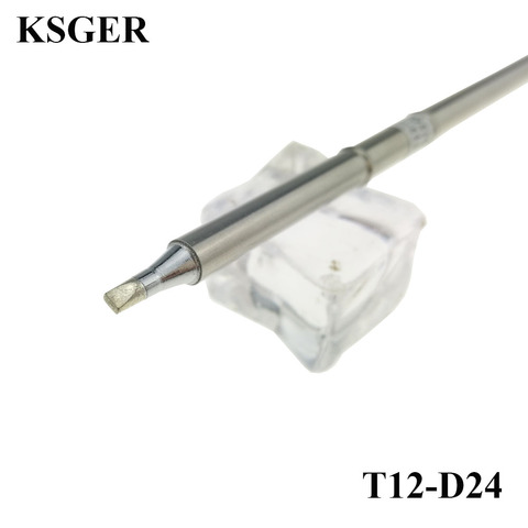 KSGER T12-D24 Tips STM32 OLED/LED Soldering Station DIY Welding Tip Soldering Iron For FX951 Hand8S Melt Tin Repair Tools ► Photo 1/6