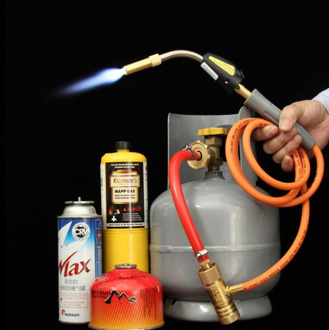 New Mapp Gas Self Ignition Plumbing Turbo Torch With Hose Solder Propane Welding for Air Conditioning Refrigerator Repair Tool ► Photo 1/6