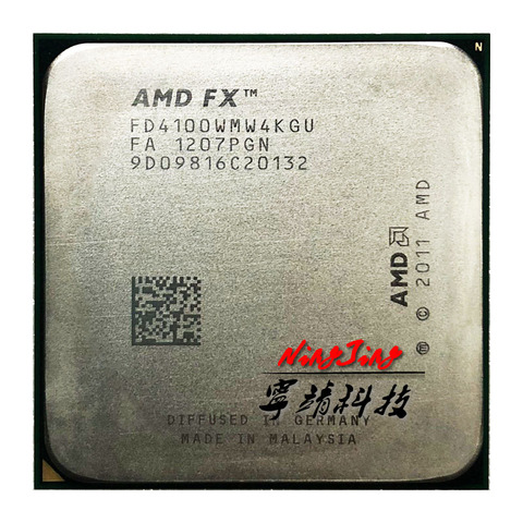 AMD FX-Series FX4100 FX-4100  FX 4100 3.6 GHz Quad-Core CPU Processor FD4100WMW4KGU Socket AM3+ ► Photo 1/1