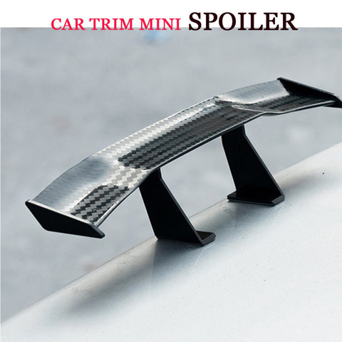 On Sale Car Exterior Funny Accessories Mini Decoration  Universal Carbon Fiber Look 3D Little Wing  Spoiler Stickers ► Photo 1/4