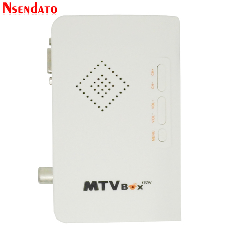 External LCD CRT TV Tuner MTV Box AV To VGA TV Receiver Tuner 1080P TV Set Top Box With Remote Control for HDTV Computer Monitor ► Photo 1/6