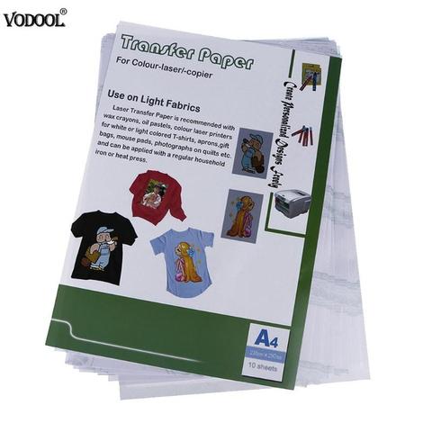 100PCS Heat Transfer Paper For T Shirts Iron On Heat Press Fabrics
