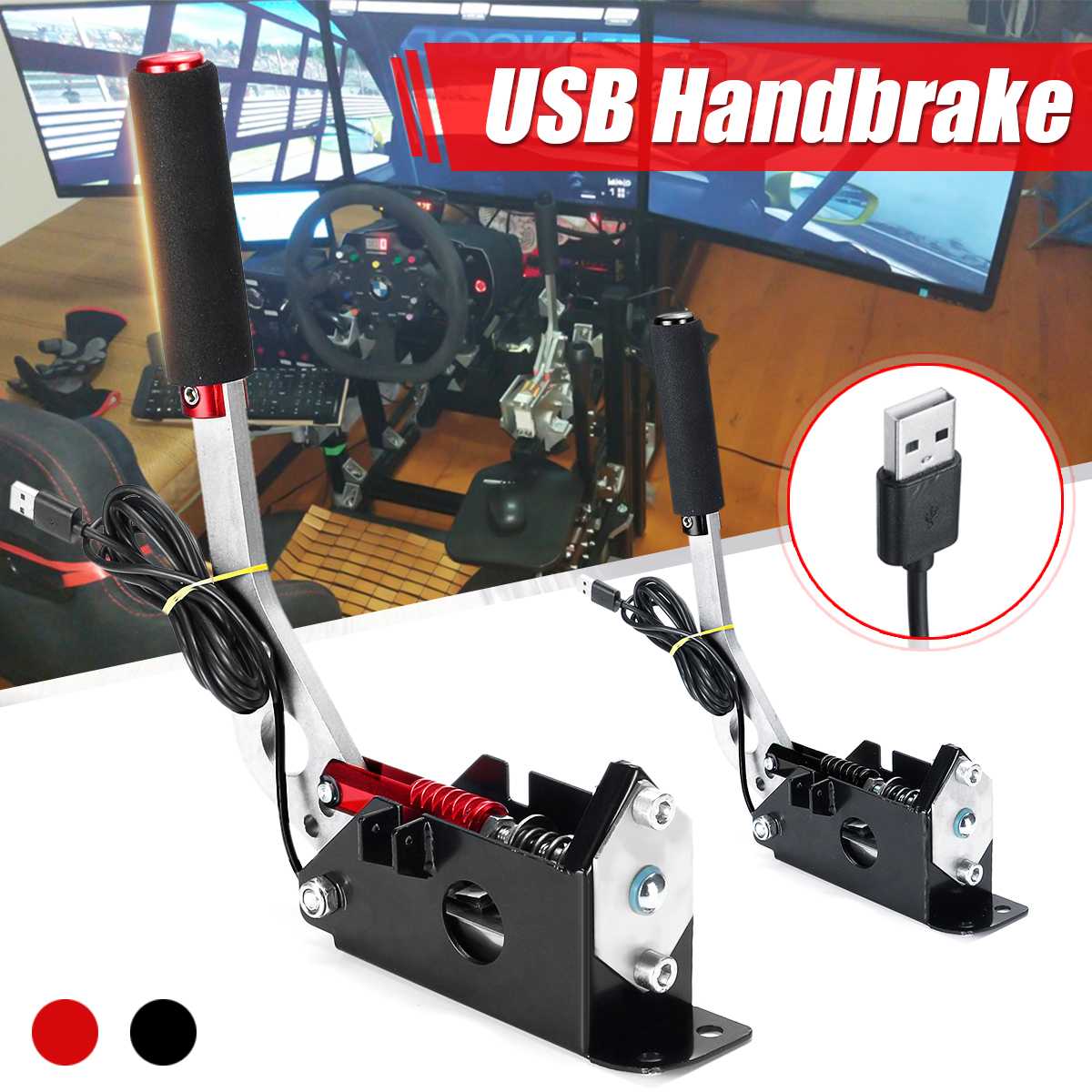 PS4/Xbox One + PC G29/G920/T300RSG295/G27 USB Hand Brake+Clamp for Racing  Games Logitech Brake System Handbrake Racing Game Part - AliExpress