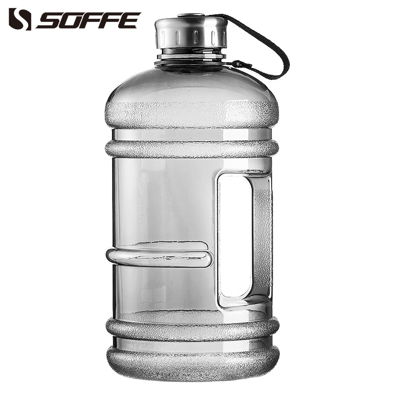 2.2L Big BPA Free Sport Gym Training Drink Water Bottle Kettle Camping Cup Black