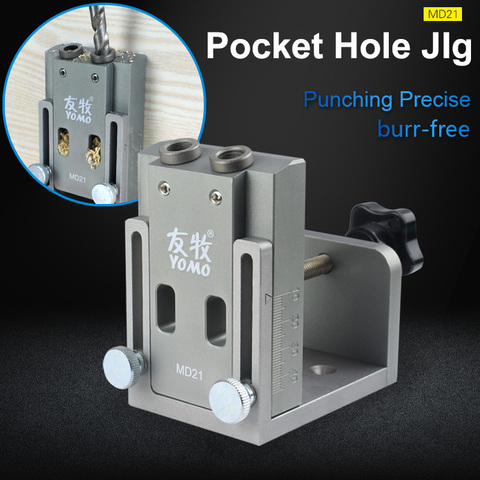 Pocket Hole locator Jig  Kit System For Wood Working Joinery Step Drill Bit 9mm  Set For Carpenter WoodWorking Hardware Tools ► Photo 1/5