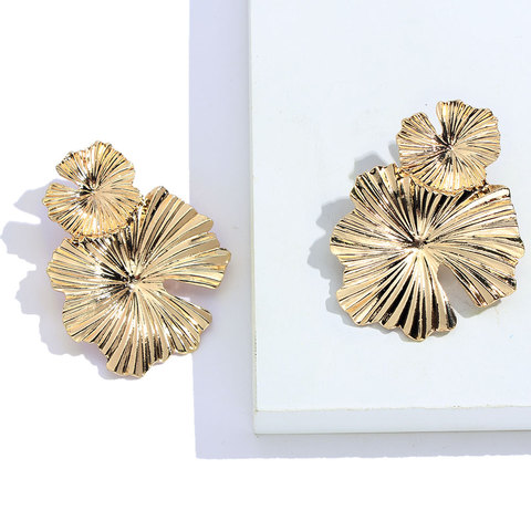 Fashion Punk Gold Metal Dangle Earrings Geometric Big Drop Earring Jewelry NEW