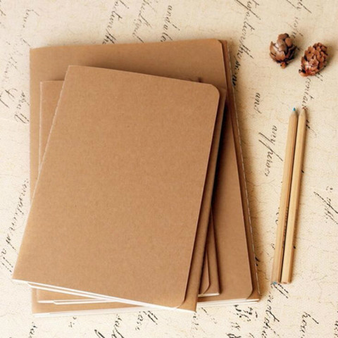 Cowhide Paper Sketchbook Bullet Notebook Journal Cute Paper Weekly Planner Accessories Stationery Diary Agenda Travel 01623 ► Photo 1/6
