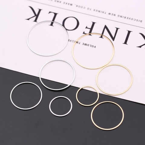 Diameter 8MM to 70MM Round Brass Closed Rings Connect Rings Jewelry Making Findings More color can picked ► Photo 1/6