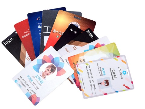 Custom PVC Staff ID cards business plastic name card 0.76mm thickness MOQ 5 pcs ► Photo 1/6