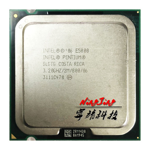 Intel Pentium E5800 3.2 GHz Dual-Core CPU Processor 2M 65W LGA 775 ► Photo 1/1