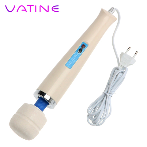 VATINE Vibrator Erotic Toys Magic Wand Massager Big Size AV Rod Clitoris Stimulator 30 Speed Sex Toys for Women ► Photo 1/6