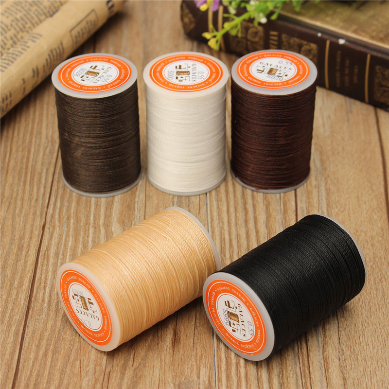 YL055 0.55mm Waxed Thread String for Leather Sewing, Leather