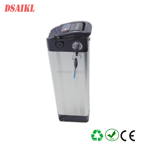 SS014 Silver fish battery case for 24V 36V 48V ebike battery suitable for 50 Pcs 18650 cells ► Photo 1/1