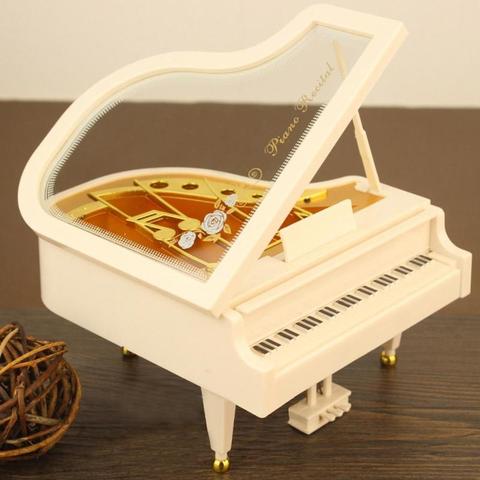 Creative Mini Piano Model Music Box Metal Antique Musical Boxes Birthday Wedding Gift Home Decoration new year gifts ► Photo 1/6