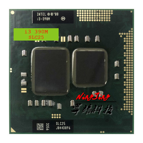 Intel Core i3-390M i3 390M SLC25 2.6 GHz Dual-Core Quad-Thread CPU Processor 3W 35W Socket G1 / rPGA988A ► Photo 1/1