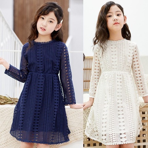 Kids Dresses Teenage White Blue Wedding Party Dress Lace Girl Dress Long Sleeve Children Clothing Spring Autumn 6 8 10 12 14 16 - Price history & Review | AliExpress Seller - JUN 888 Store | Alitools.io Kids Dresses Teenage White Blue Wedding Party Dress Lace Girl Dress Long Sleeve Children Clothing Spring Autumn 6 8 10 12 14 16 - Price history & Review | AliExpress Seller - JUN 888 Store | Alitools.io
