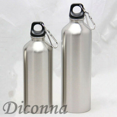 Stainless Steel Water Bottle Double Wall Vacuum Insulated Sports Gym Metal Flask Perfect Outdoor Sports Camping Hiking Cycling ► Photo 1/6